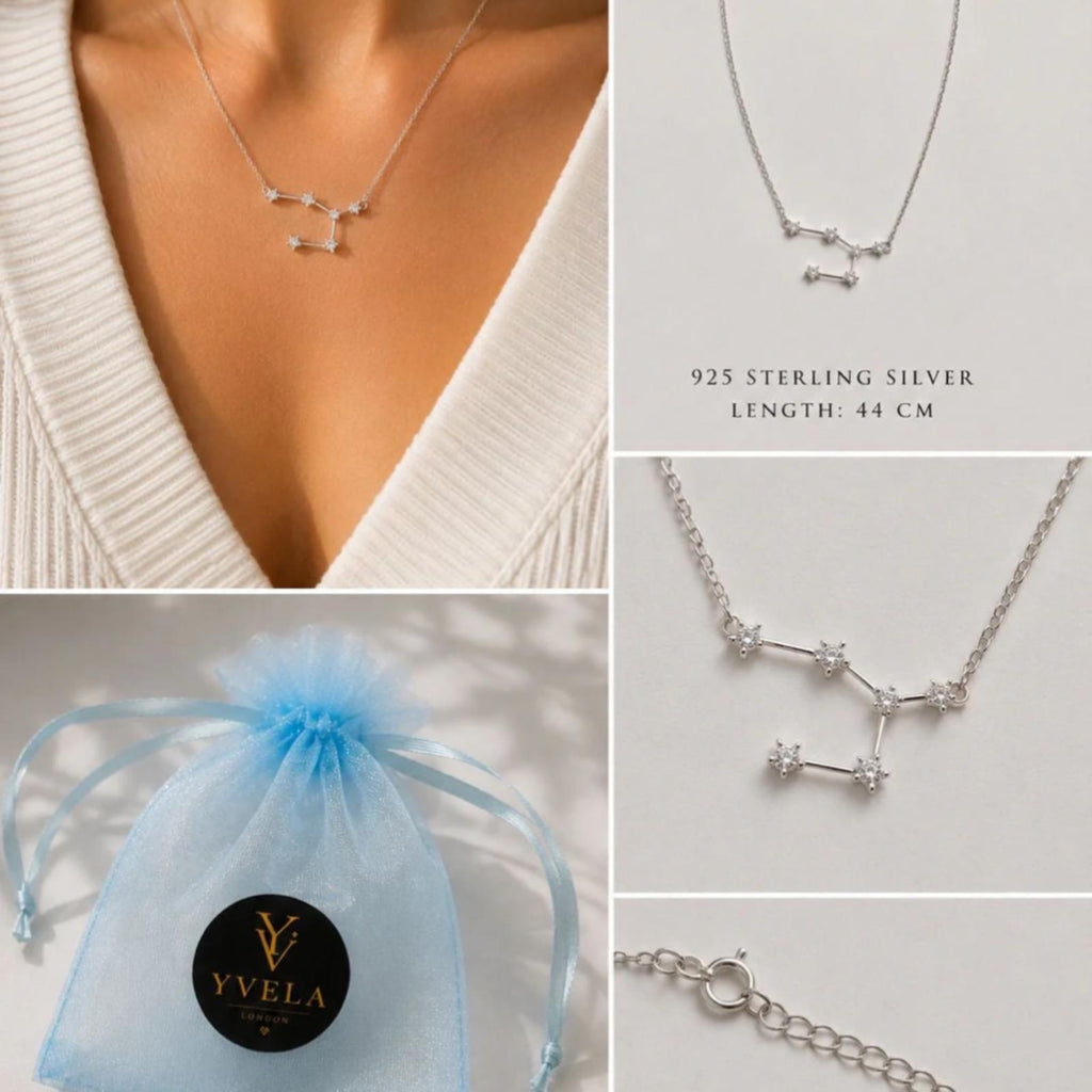 Cancer Zodiac Necklace – Silver 925 ✨