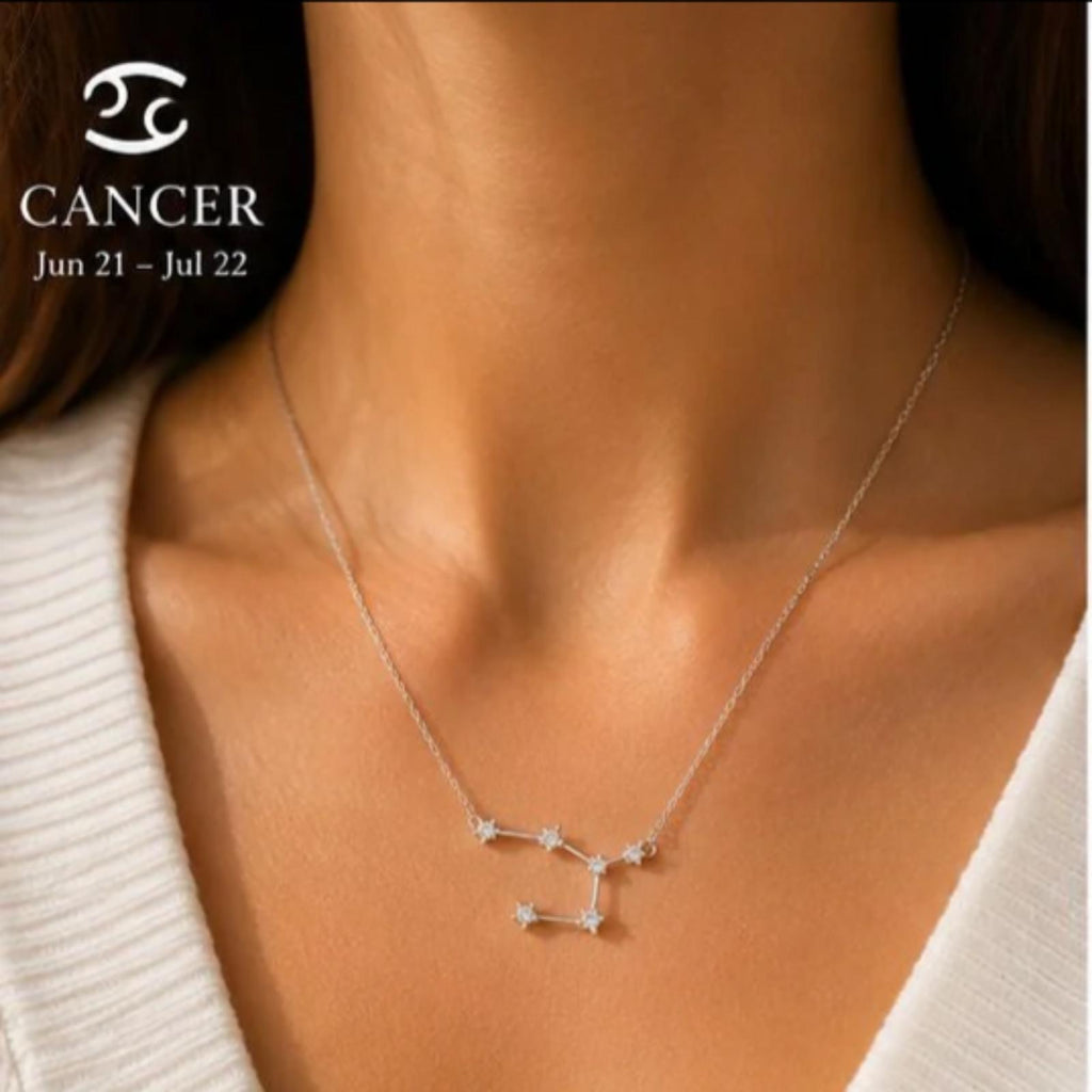 Cancer Zodiac Necklace – Silver 925 ✨